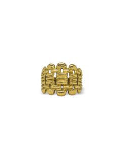 Anillo eslabón bismark oro 18k - Joyería Orocash