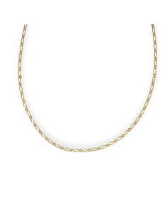 Cadena eslabón 1x1 63cm oro 18k - Joyería Orocash
