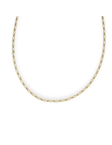 Cadena eslabón 1x1 63cm oro 18k - Joyería Orocash