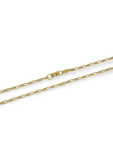 Cadena eslabón 1x1 63cm oro 18k - Joyería Orocash