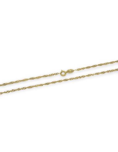 Cadena eslabón singapur 50cm oro 18k - Joyería Orocash