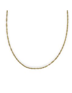 Cadena eslabón singapur 50cm oro 18k - Joyería Orocash