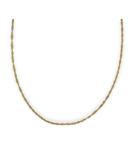 Cadena eslabón singapur 50cm oro 18k - Joyería Orocash