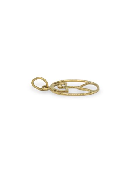 Colgante Indalo oval oro 18k - Joyería Orocash