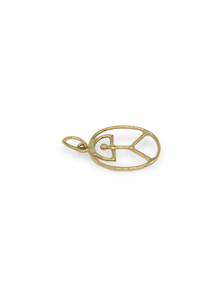 Colgante Indalo oval oro 18k - Joyería Orocash
