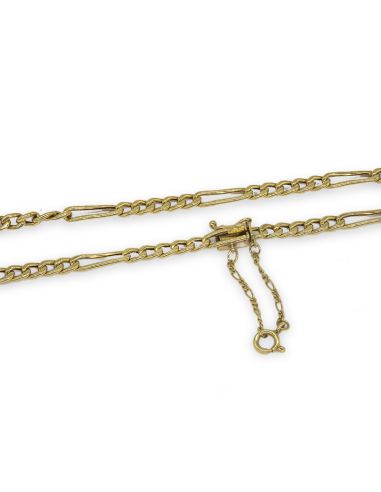 Cadena eslabón 3x5 c. seguridad 46cm oro 18k - Joyería Orocash