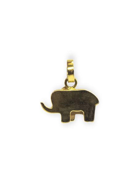 Colgante dos elefantes oro 18k - Joyería Orocash