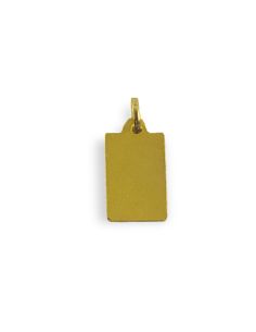 Colgante rectangular reloj nacimiento bebé oro 18k - Joyería Orocash 2