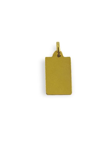 Colgante rectangular reloj nacimiento bebé oro 18k - Joyería Orocash