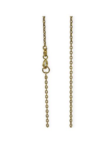 Cadena eslabón forzada 56cm oro 18k - Joyería Orocash