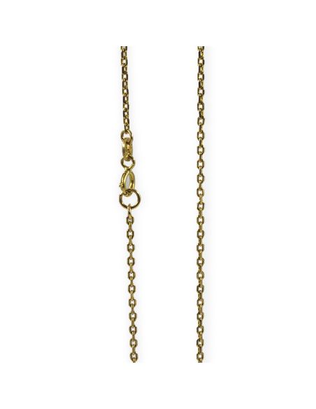 Cadena eslabón forzada 56cm oro 18k - Joyería Orocash