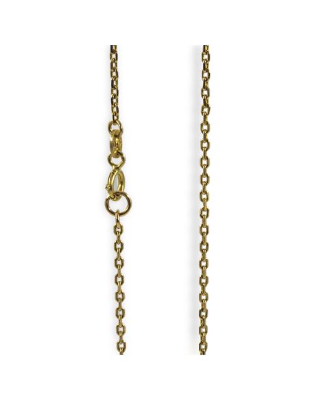 Cadena eslabón forzada 56cm oro 18k - Joyería Orocash