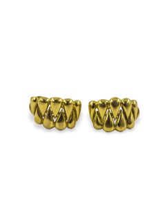 Pendientes zigzag oro 18k - Joyería Orocash