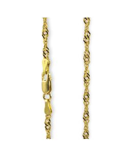 Cadena eslabón singapur 49cm oro 18k - Joyería Orocash 2