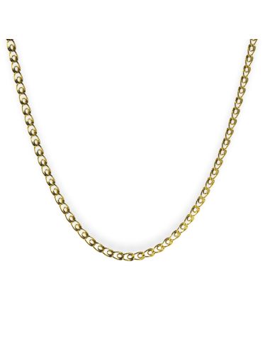 Cadena eslabón love 62cm oro 18k - Joyería Orocash