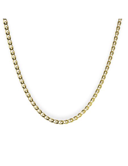 Cadena eslabón love 62cm oro 18k - Joyería Orocash