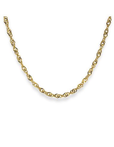 Cadena eslabón singapur 50cm oro 18k - Joyería Orocash