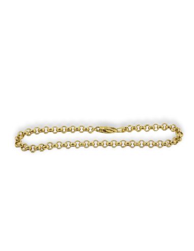 Pulsera eslabón bauleta 24cm oro 18k - Joyería Orocash