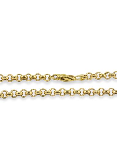 Pulsera eslabón bauleta 24cm oro 18k - Joyería Orocash
