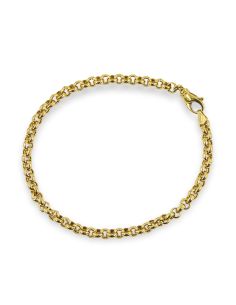 Pulsera eslabón bauleta 24cm oro 18k - Joyería Orocash