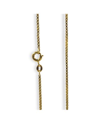 Cadena eslabón veneciana 68cm oro 18k - Joyería Orocash
