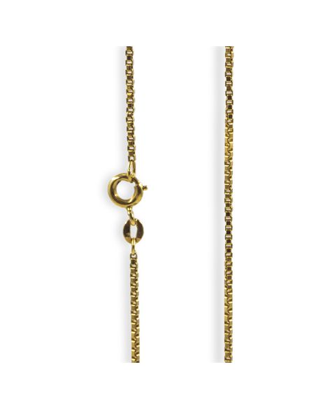 Cadena eslabón veneciana 68cm oro 18k - Joyería Orocash