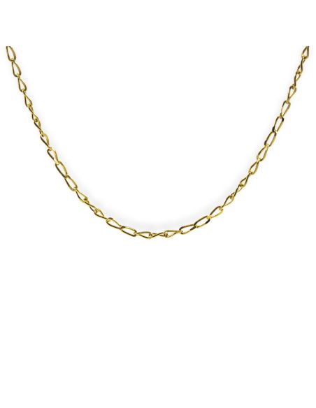 Cadena eslabón bilbao 44cm oro 18k - Joyería Orocash