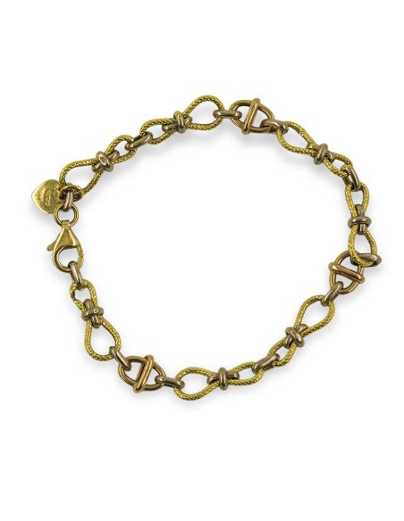 Pulsera en ochos satinados 18cm oro 18k - Joyería Orocash