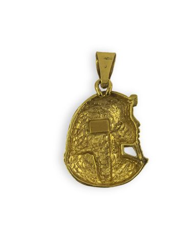 Colgante cara Tutankamón 3cm oro 18k - Joyería Orocash