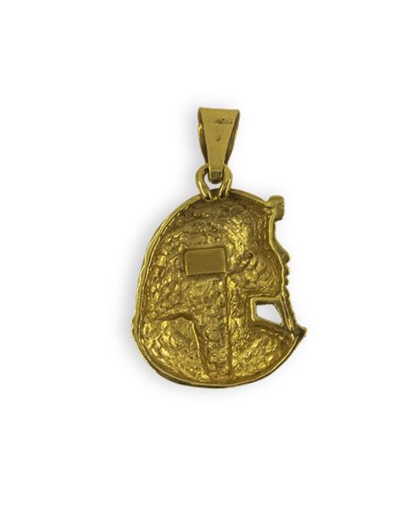 Colgante cara Tutankamón 3cm oro 18k - Joyería Orocash