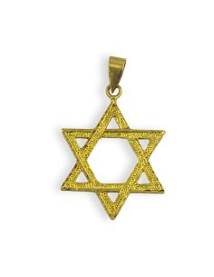 Colgante estrella David 4.5cm oro 18k - Joyería Orocash