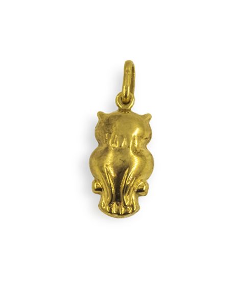 Colgante búho 2.5cm oro 18k - Joyería Orocash