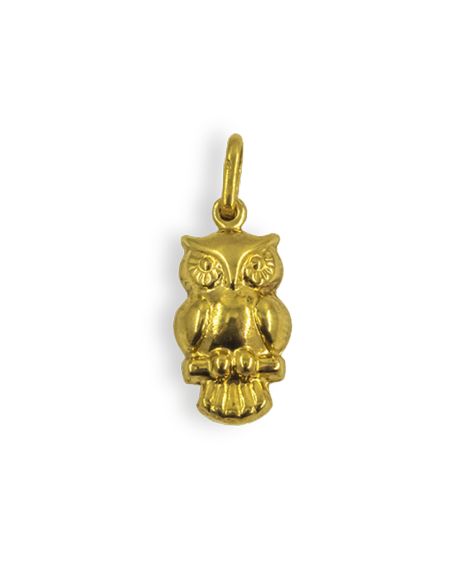 Colgante búho 2.5cm oro 18k - Joyería Orocash