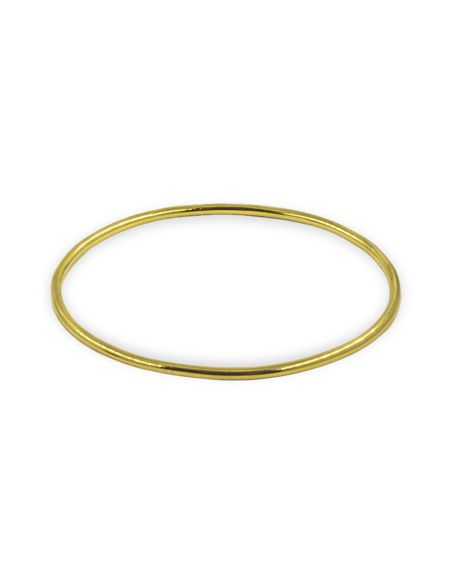 Pulsera aro liso rígida 6.7cm oro 18k - Joyería Orocash