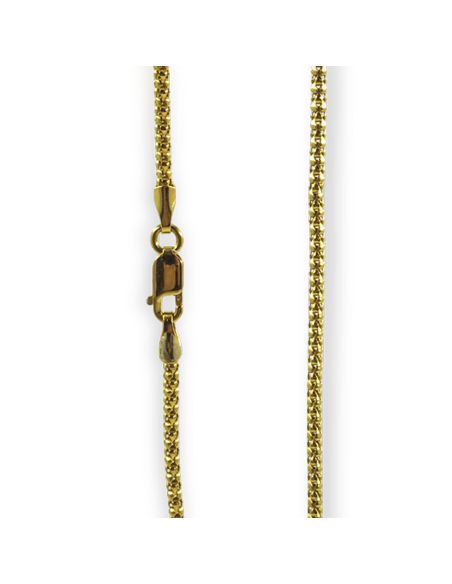 Cadena eslabón cobra 40cm oro 18k - Joyería Orocash