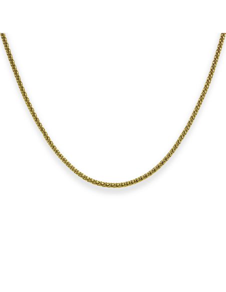 Cadena eslabón cobra 40cm oro 18k - Joyería Orocash