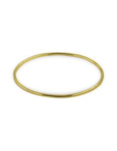 Pulsera aro liso rígida 6.7cm oro 18k - Joyería Orocash 2