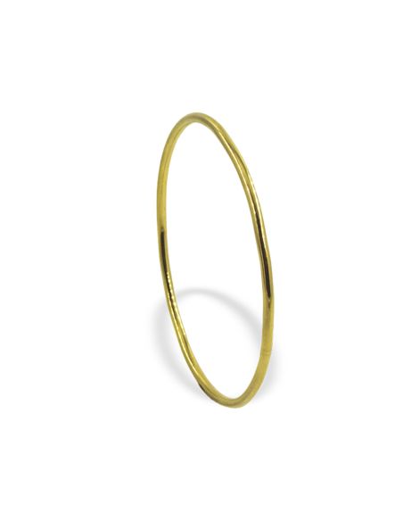 Pulsera aro liso rígida 6.7cm oro 18k - Joyería Orocash