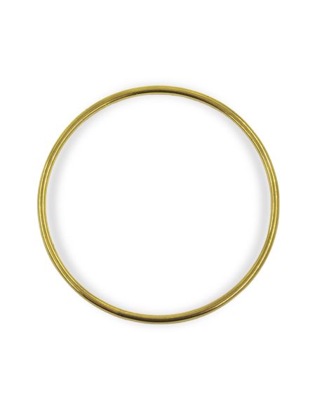 Pulsera aro liso rígida 6.7cm oro 18k - Joyería Orocash