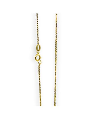 Cadena eslabón veneciana 41cm oro 18k - Joyería Orocash