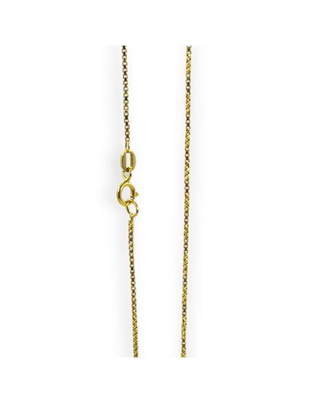 Cadena eslabón veneciana 41cm oro 18k - Joyería Orocash