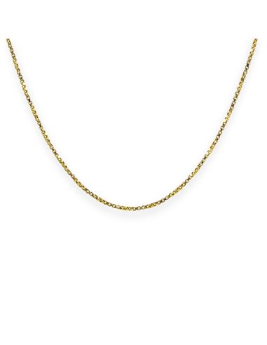 Cadena eslabón veneciana 41cm oro 18k - Joyería Orocash