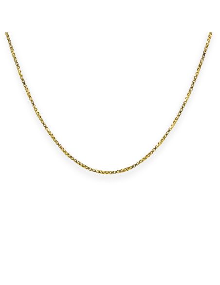 Cadena eslabón veneciana 41cm oro 18k - Joyería Orocash