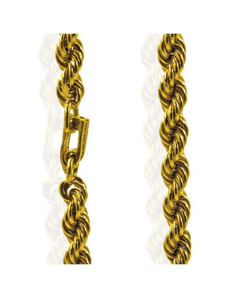 Cadena eslabón cordón mediano 78cm oro 18k - Joyería Orocash
