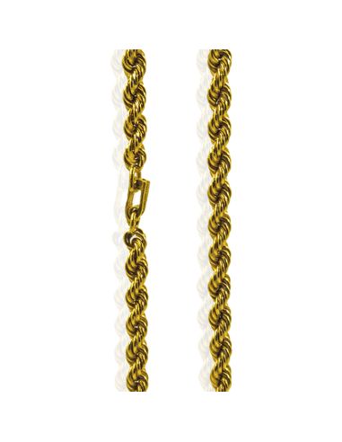 Cadena eslabón cordón mediano 78cm oro 18k - Joyería Orocash