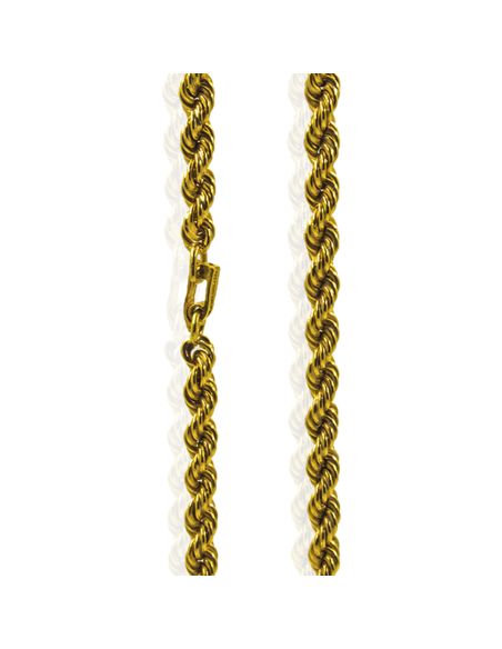 Cadena eslabón cordón mediano 78cm oro 18k - Joyería Orocash