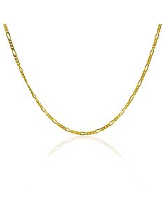 Cadena eslabón 3x1 44cm oro 18k - Joyería Orocash