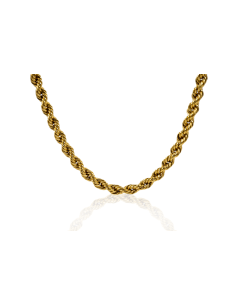 Cadena eslabón cordón mediano 62cm oro 18k - Joyería Orocash