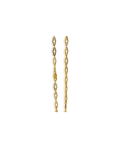 Cadena rombos circulitos dentro 45.5cm oro 18k - Joyería Orocash 2