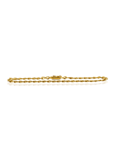 Pulsera eslabón bilbao 18cm oro 18k - Joyería Orocash 2